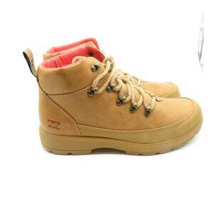 Billabong Tan Leather Hiking Boots US 8.5 Womens  Durable Sole NWOT